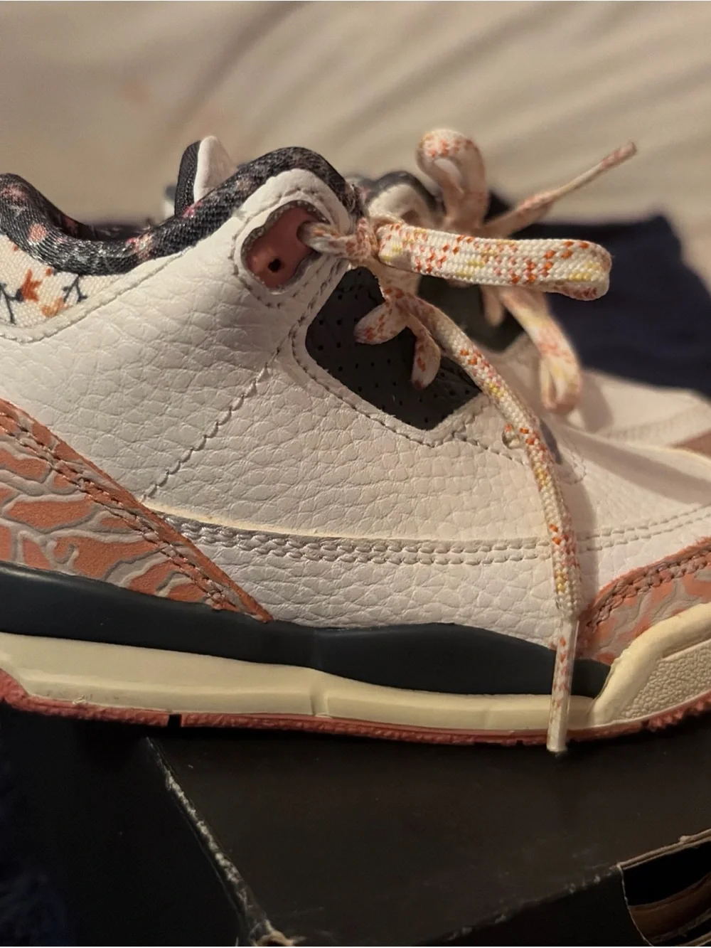 Jordan Kids White and Pink Accent High-Top Sneakers